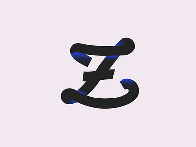 Z 36days 36days z 36daysoftype adobe black letter lettering logo shadow type typedesign z