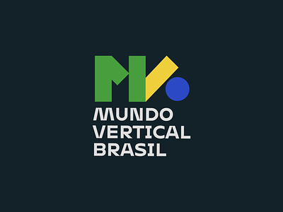 Logo Mundo Vertical Brasil b brand branding brasil brazil flag logo logotype m mark symbol v vert