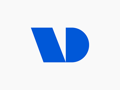 VD Logo blue brand branding d designer logo logotype logotyper mark perfect symbol v vd
