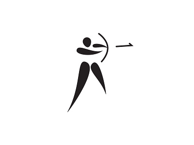 Archery Pictogram archery design icon illustration istanbul olympics pictogram