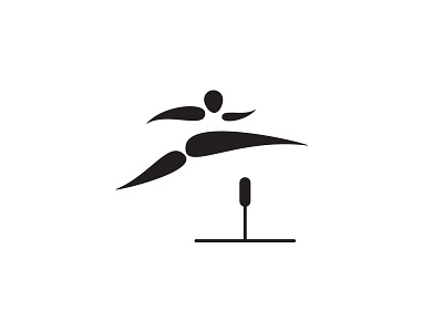 Hurdles Pictogram design hurdles icon illustration istanbul olympics pictogram