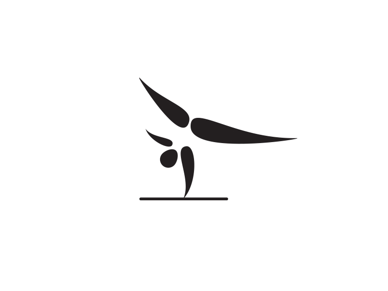 Gymnastics Pictogram by Scott Howard on Dribbble