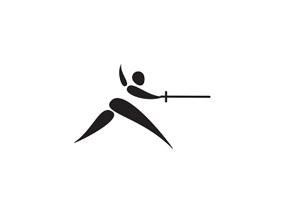 Fencing Pictogram design fencing icon illustration istanbul olympics pictogram