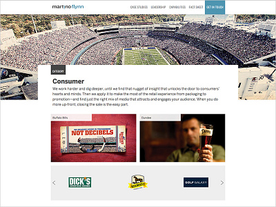 Martino Flynn Website - Category Page design digital interaction user experience ux web design website