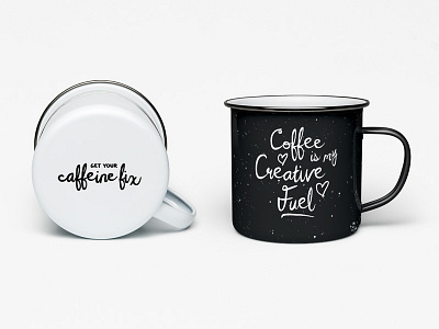 Sundae Funday Font Duo coffee font fun handwriting lettering merchandise mug product script