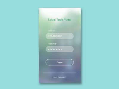 Taipei Tech portal sign up page