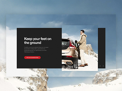 Tire company website concept