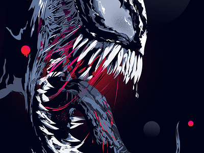 Venom illustration illustration art illustration design illustration digital ilustrator poster spiderman vector vector illustration venom