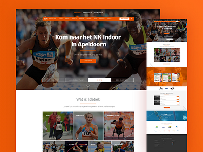 Homepage | Dutch Sports Federation design hompage ui ux visual