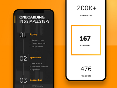 Helloprint | Onboarding Landing Page | Mobile black helloprint join landing onboarding page ui ux white yellow