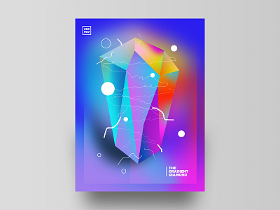 The Gradient Diamond // Poster concept design gradient poster