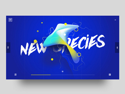 New Species. concept design ui uiux userinterfase ux web website