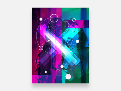Poster Experiment abstract abstract art color gradient gradient color poster poster art poster design squared squares