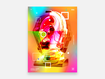 6ix | 3CPO 3cpo abstract abstractart art designeveryday experiment gradient poster posterdesign sketch starwars
