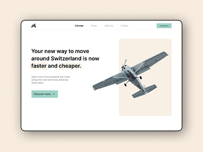 Aviation website design ui website