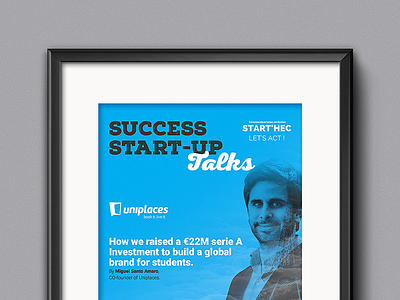 Poster Uniplaces Startup Talks