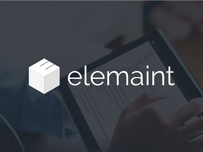 Elemaint Brand app blue brand design flat identidad logo logotipy red visual visual identity