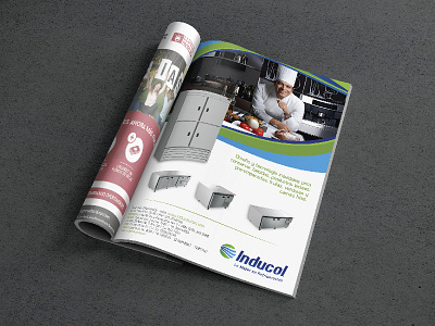 Advertising Inducol add advertising chef cook magazin paper print
