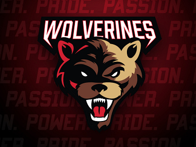 Whitecourt Wolverines branding e sports hockey logo sports logo wolverine