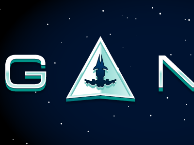 iOS game logo blue ios ipad iphone space spaceship stars