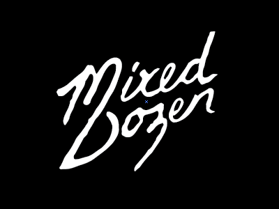 Mixed Dozen Logo Concept handdrawn logp script