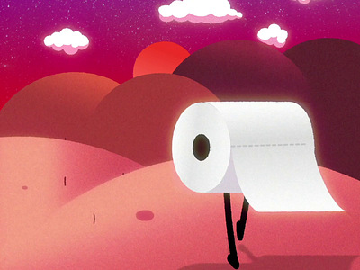 Toilet Paper - Our Hero! 2d animation animation 2d corona coronavirus covid 19 covid19 hero heroes motion motion design motiongraphics sound toilet toilet paper toiletpaper virus walk walk cycle walkcycle