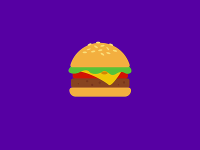 Time for a Hamburger! 2020 2d 2d animation 2d illustration 2danimation adobe illustrator after effects after effects motion graphics flat design food food animation food app gif graphicdesign hamburger hamburger icon hamburger menu loop motiondesign motiongraphics