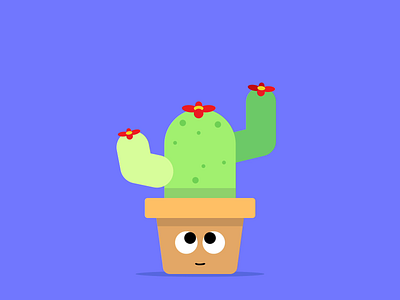 Happy Cacto 2d animation animation 2d bounce cactus cactus animation cactus illustration cartoon eyes flat fun happy icon jump motion motion graphic motiongraphics simple sticker wiggle