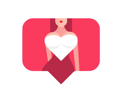 LIKE ME (PART II) 2d adobe illustrator animation animator design digital design girl graphic design heart illustration instagram legs like like me loop motion motion graphics red simple social media