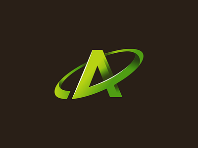 Logo proposal for 'Akwire' abstract creative green letter logo unique