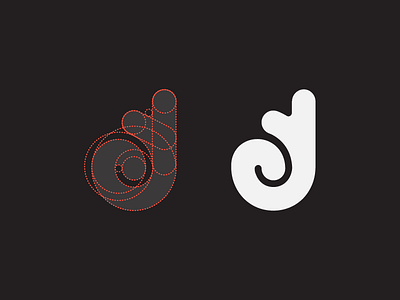JS monogram flat letters monogram simple symbol unique
