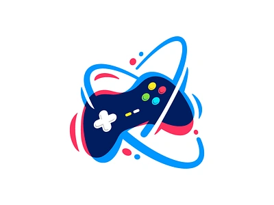 Gamepad abstract artwork buttons game game app gamepad gameplay games geek illustration joystick lines logo logodesign play playstation