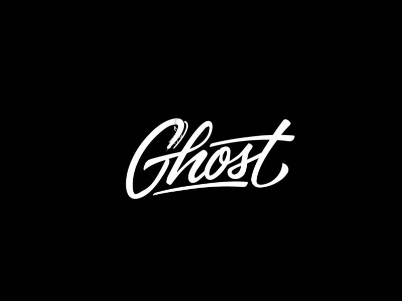 Ghost lettering animation