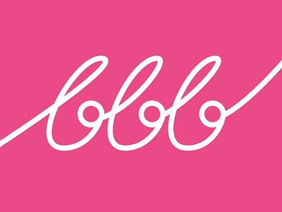 Hi Dribbble! b debut dribble handwriting illustration pink