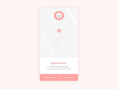 Location tracker – Daily UI #020 cat dailyui location map ui