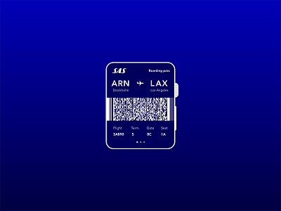 Boarding pass – Daily UI #024 airplane apple watch dailyui ticket ui