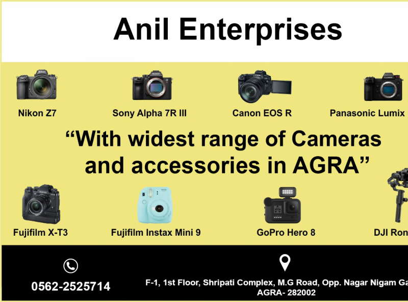 Camera Store in Agra by ANIL RADIO HOUSE THE CAMERA BOUTIQUE on Dribbble