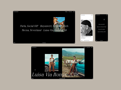 Rachele Daminelli Portfolio Website branding design graphic design photography portfolio typography ui ux web web design