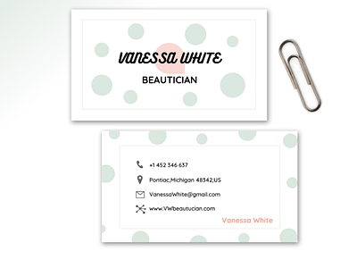 Business card template