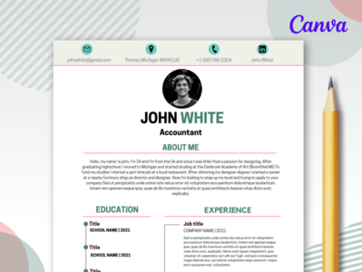 Curriculum vitae / Professional resume template by PittaFinePrint on