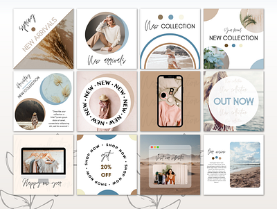 Canva Engagement Template Pack canva instagram template social media social media template template templates for social media
