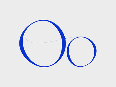 Typeface Letter O blue illustration letter lettering logo o type typeface