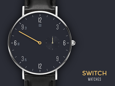 Dark Watchface 24 hour clear craft dark display gold luxury minimal refined sleek smartwatch watchface