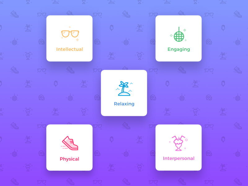App Icons categories design system disco glasses highlight icons iphone x pattern purple shading shake shoe