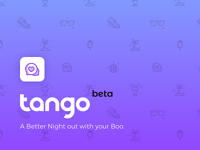 Tango App Icon & Logotype app logo appstore product branding brand identity custom icons gradient illustration ios logo design iphone app icon logotype tile