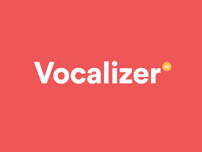Vocalizer Logo geometric icon logo sans serif typeface
