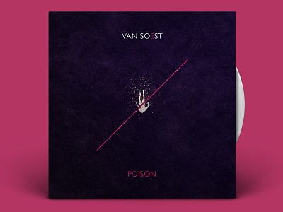Van Soest – Poison (Single cover) album cover artwork cover geometry graphic design illustration minimal print sleeve texture vinyl