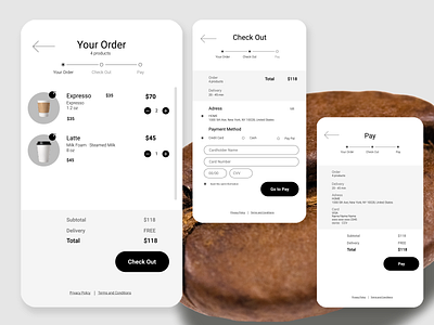 Check Out Mobile 2022 coffee dailyui dailyui001 design figma ui ux xd