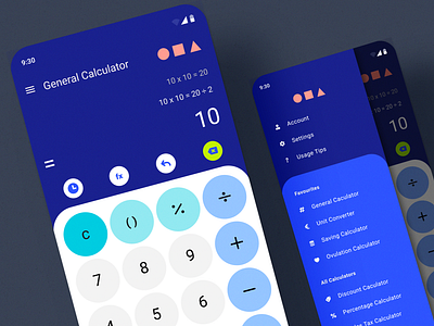 calculator - Mobile UX/UI - Colour Contrast