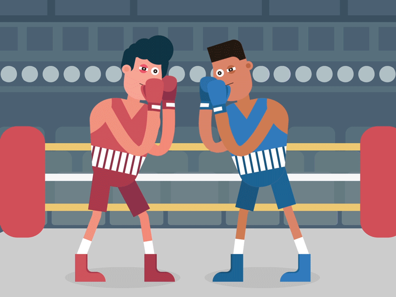 Boxing 2d art artwork box boxing design fight illustration motiongraphics vector